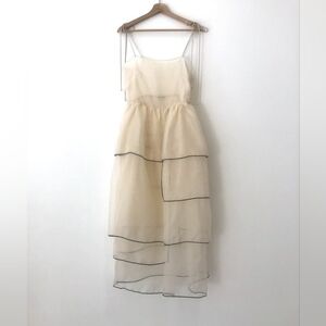 Kamperett Laurence Midi, ivory w/ black,L